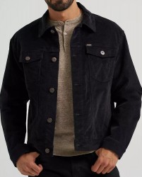 Вельветовая куртка Wrangler Corduroy Trucker - чёрная