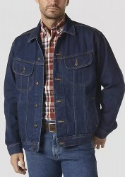 Джинсовая куртка Wrangler Rugged Wear - синяя (Antique Indigo)