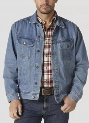 Джинсовая куртка Wrangler Rugged Wear - светло-синяя (Vintage Indigo)