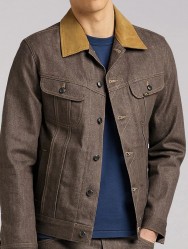 Джинсовая куртка Lee 101 Storm Rider Selvedge Rigid Dry Brown