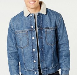 Джинсовая куртка на меховой подкладке Calvin Klein Sherpa Nepal Rinse