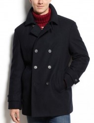 Морской бушлат Tommy Hilfiger Brady Pea Coat - тёмно-синий (Navy)