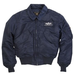 Лётная куртка Alpha Industries CWU 45/P - тёмно-синяя