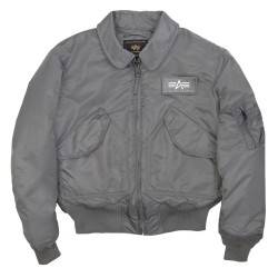 Лётная куртка Alpha Industries CWU 45/P - воронёный метал (Gun Metal)