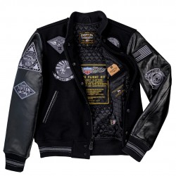 Куртка бомбер Cockpit USA Stealth Varsity Jacket