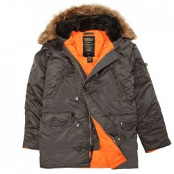 Куртка Аляска Alpha Industries N-3B Slim Fit Parka - Grey