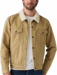 Mens The Trucker Sherpa Harvest Gold Jacket