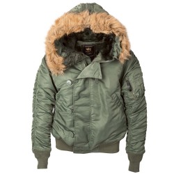 Фото N-2B Parka цвет оливковый