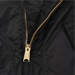 Фото молнии куртки CWU 45/P Flight Jaket, цвет черный